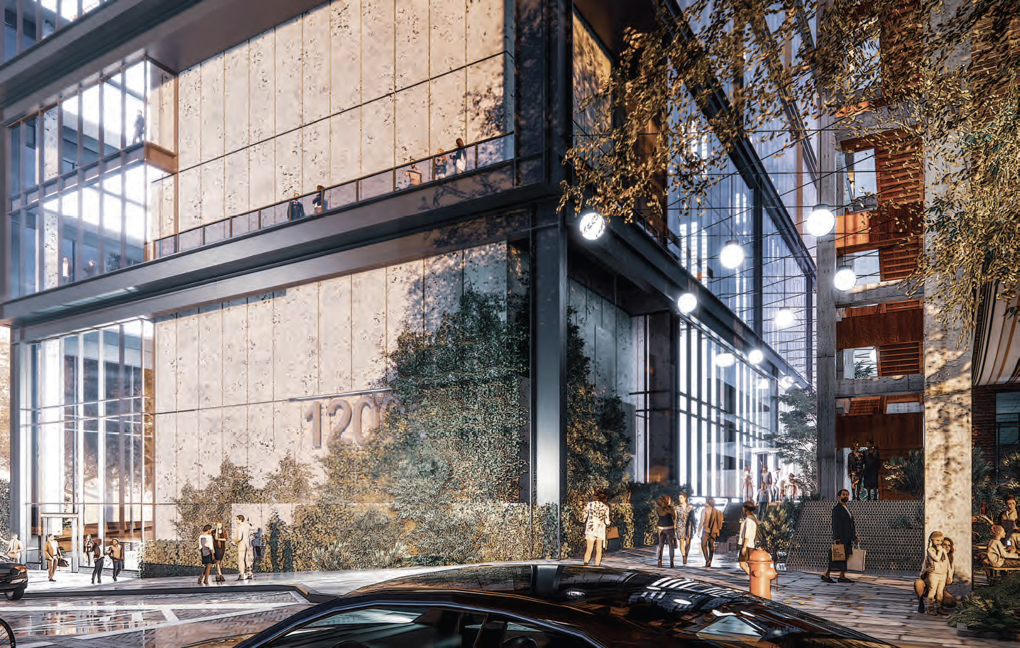 Office overview rendering of Neuhoff District campus